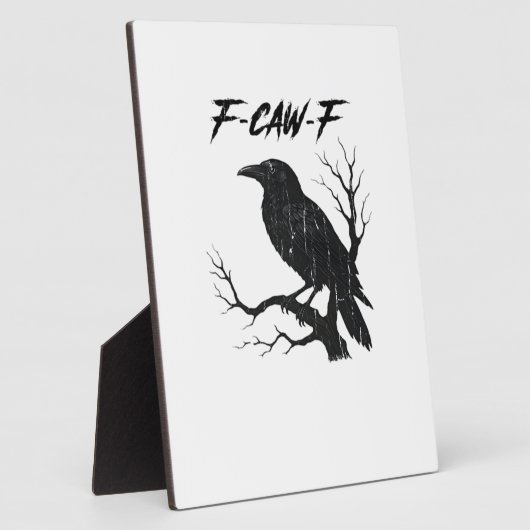 F-Caw-F Funny Crow Fotoplaat (Zijkant)