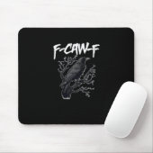 F-Caw-F Funny Crow Minimal Clean Muismat (Met muis)