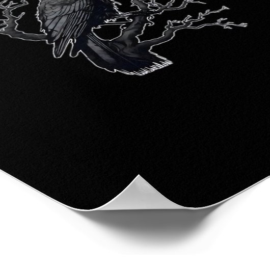 F-Caw-F Funny Crow Minimal Clean Poster (Hoek)