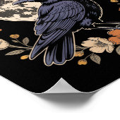 F-caw-f Funny Crows Night Bird Lovers Halloween Te Poster (Hoek)