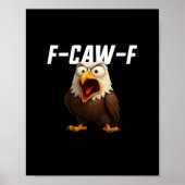 F-Caw-F Funny F-Caw-F Gear Retro Classic Poster (Voorkant)