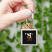F-Caw-F Funny F-Caw-F Gear Retro Classic Sleutelhanger (Hand)