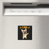 F-caw-f Funny French Bulldog Cartoon Humor Quote M Magneet (Insitu (Vaatwasser))