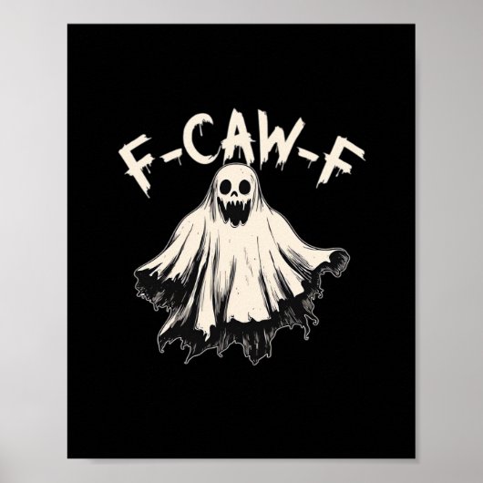 F-Caw-F Funny Humor Cool Unique Poster (Voorkant)