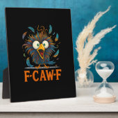F-Caw-F Funny Messy Chicken Bird Rooster F-Caw-F M Fotoplaat (Zijkant)