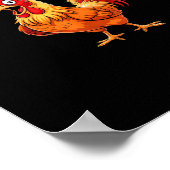 F Caw F Funny Quote Rooster Meme Lover Design Poster (Hoek)