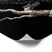 F-caw-f Funny Raven Crow  Gothic Bird Pun Poster (Hoek)