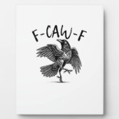 F-Caw-F Funny Raven Crow Spooky Season Creative Ca Fotoplaat (Voorkant)