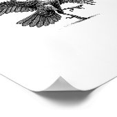 F-Caw-F Funny Raven Crow Spooky Season Creative Ca Poster (Hoek)