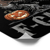 F-caw-f Funny Raven Gothic Crow Black Bird Hallowe Poster (Hoek)