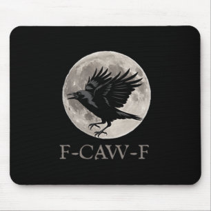  F-caw-f Funny Raven Gothic Crow Black Bird Muismat