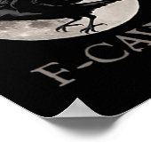  F-caw-f Funny Raven Gothic Crow Black Bird Poster (Hoek)