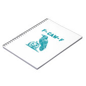 F-Caw-F Funny Raven Gothic Crow Retro Classic Notitieboek (Linkerzijde)