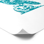 F-Caw-F Funny Raven Gothic Crow Retro Classic Poster (Hoek)