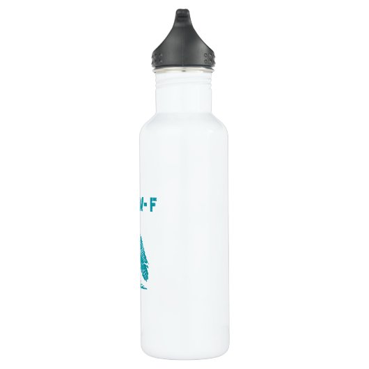 F-Caw-F Funny Raven Gothic Crow Retro Classic Waterfles (Rechts)