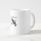 F-Caw-F Funny Raven Pun Gothic Crow Humor Aestheti Grote Koffiekop (Voorkant rechts)