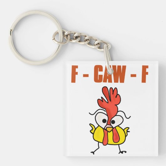 F caw F funny Sleutelhanger (voorkant)