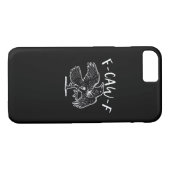 F-Caw-F Funny Trendy Case-Mate iPhone Case (Achterkant (Horizontaal))