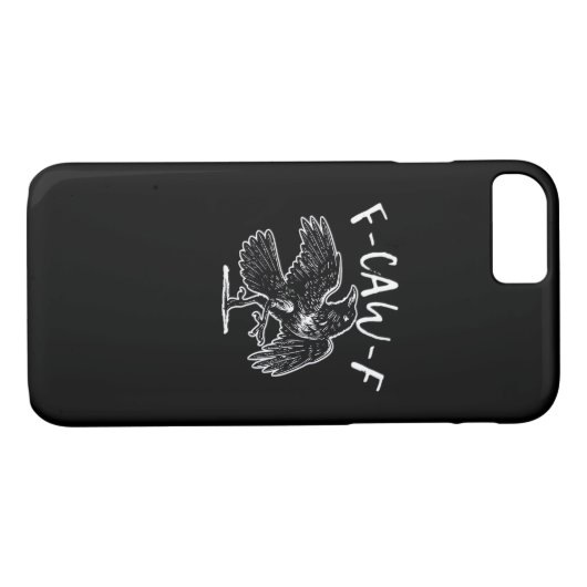 F-Caw-F Funny Trendy Case-Mate iPhone Case (Achterkant (Horizontaal))