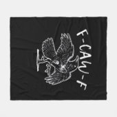 F-Caw-F Funny Trendy Fleece Deken (Voorkant (Horizontaal))