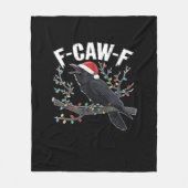 F-Caw-F Funny Trendy Fleece Deken (Voorkant)