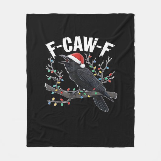 F-Caw-F Funny Trendy Fleece Deken (Voorkant)