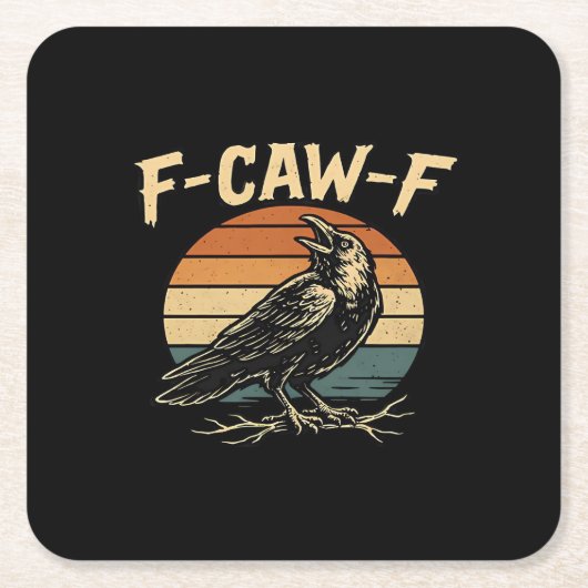 F-Caw-F Funny Trendy Kartonnen Onderzetters (Voorkant)