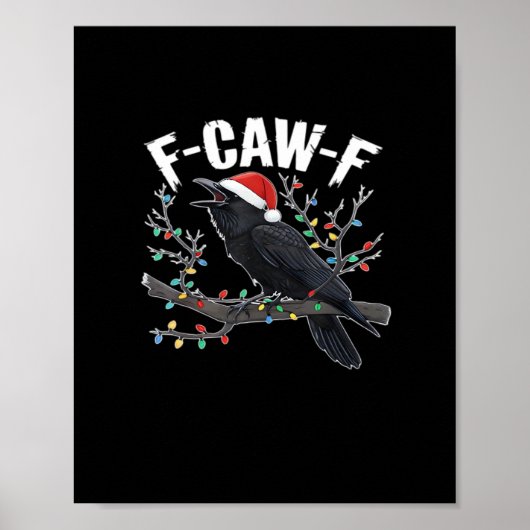 F-Caw-F Funny Trendy Poster (Voorkant)