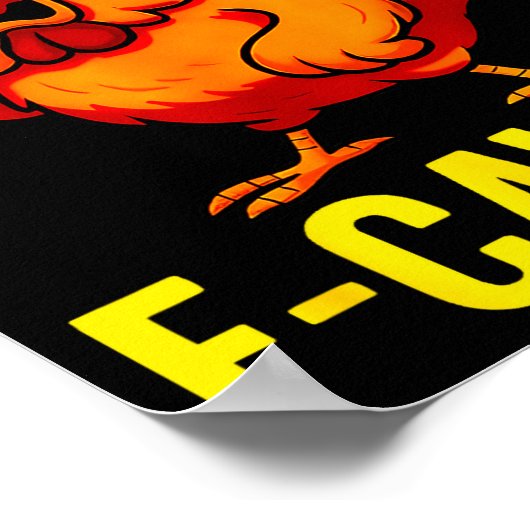 F-caw-f Funny Trump Chicken Calling Humor Quote Ro Poster (Hoek)