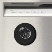 F-Caw-F Funny Wordplay Quote Retro Style Magneet (Insitu (Vaatwasser))
