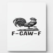 F-Caw-F Funny Wordplay Quote Sticker Fotoplaat (Voorkant)