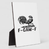 F-Caw-F Funny Wordplay Quote Sticker Fotoplaat (Zijkant)