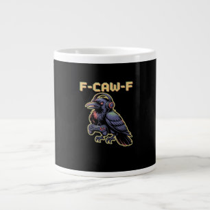 F-Caw-F Gaming Raaf Met Koptelefoon - Edgy Stream Grote Koffiekop