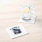 F-Caw-F Gothic Crow Raven Skull Classic Kartonnen Onderzetters (Insitu)