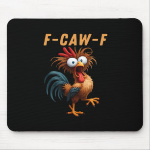 F-Caw-F Gotische Kraai Humor Grappige Vintage Stij Muismat