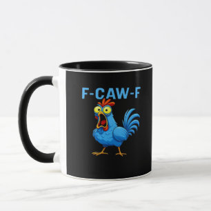 F-Caw-F Grafische Versnellingsbak Creatief Ontwerp Mok