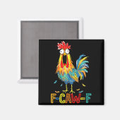 F-caw-f Grappig idee voor werk F Caw F Grappige ka Magneet (Voorkant / Achterkant)