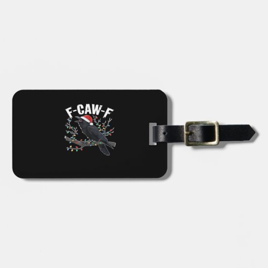 F-Caw-F Grappig Trendy Bagagelabel (Voorkant horizontaal)
