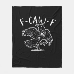 F-Caw-F Grappig Trendy Fleece Deken