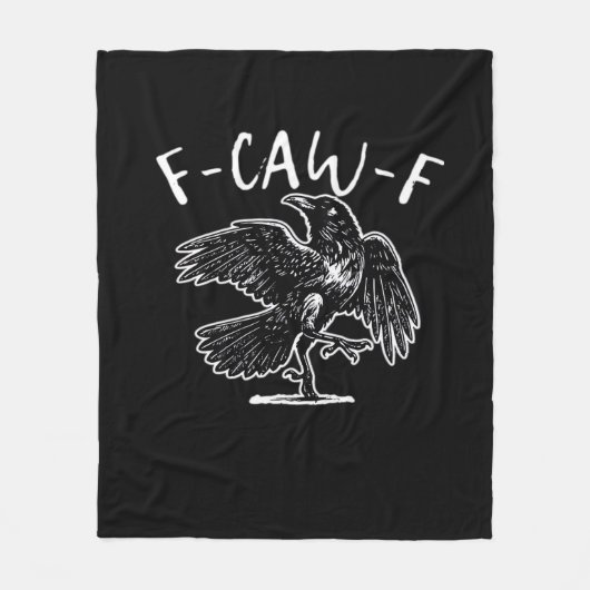 F-Caw-F Grappig Trendy Fleece Deken (Voorkant)