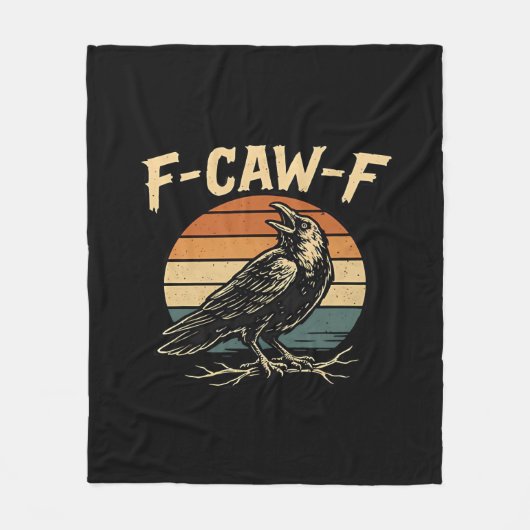 F-Caw-F Grappig Trendy Fleece Deken (Voorkant)