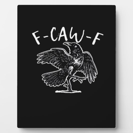F-Caw-F Grappig Trendy Fotoplaat (Voorkant)