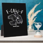 F-Caw-F Grappig Trendy Fotoplaat (Zijkant)