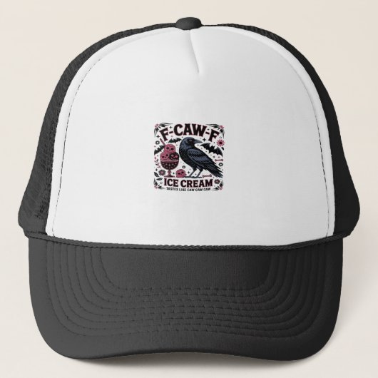 F Caw F Grappig Trendy Trucker Pet (Voorkant)
