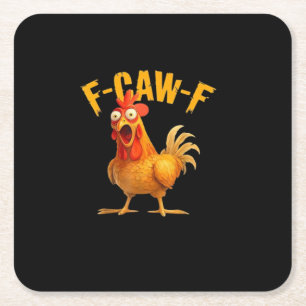 F-Caw-F Grappig Uniek Kartonnen Onderzetters