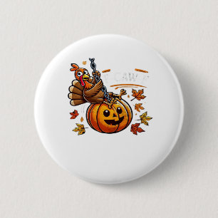 F-Caw-F Grappig Voor Mannen Vrouwen Thanksgiving-K Ronde Button 5,7 Cm