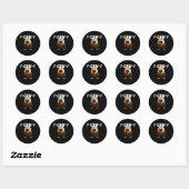 F-Caw-F Grappige F-Caw-F Accessoires Ronde Sticker (Vel)