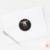 F-Caw-F Grappige F-Caw-F Accessoires Ronde Sticker (Envelop)