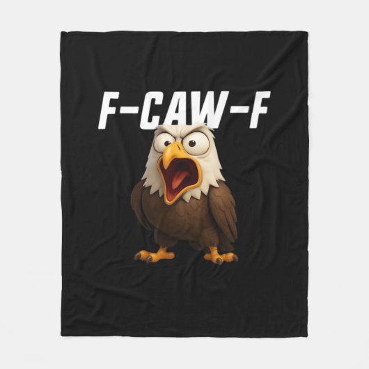 F-Caw-F Grappige F-Caw-F Uitrusting Fleece Deken (Voorkant)