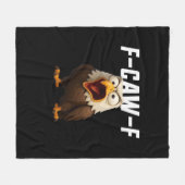 F-Caw-F Grappige F-Caw-F Uitrusting Fleece Deken (Voorkant (Horizontaal))